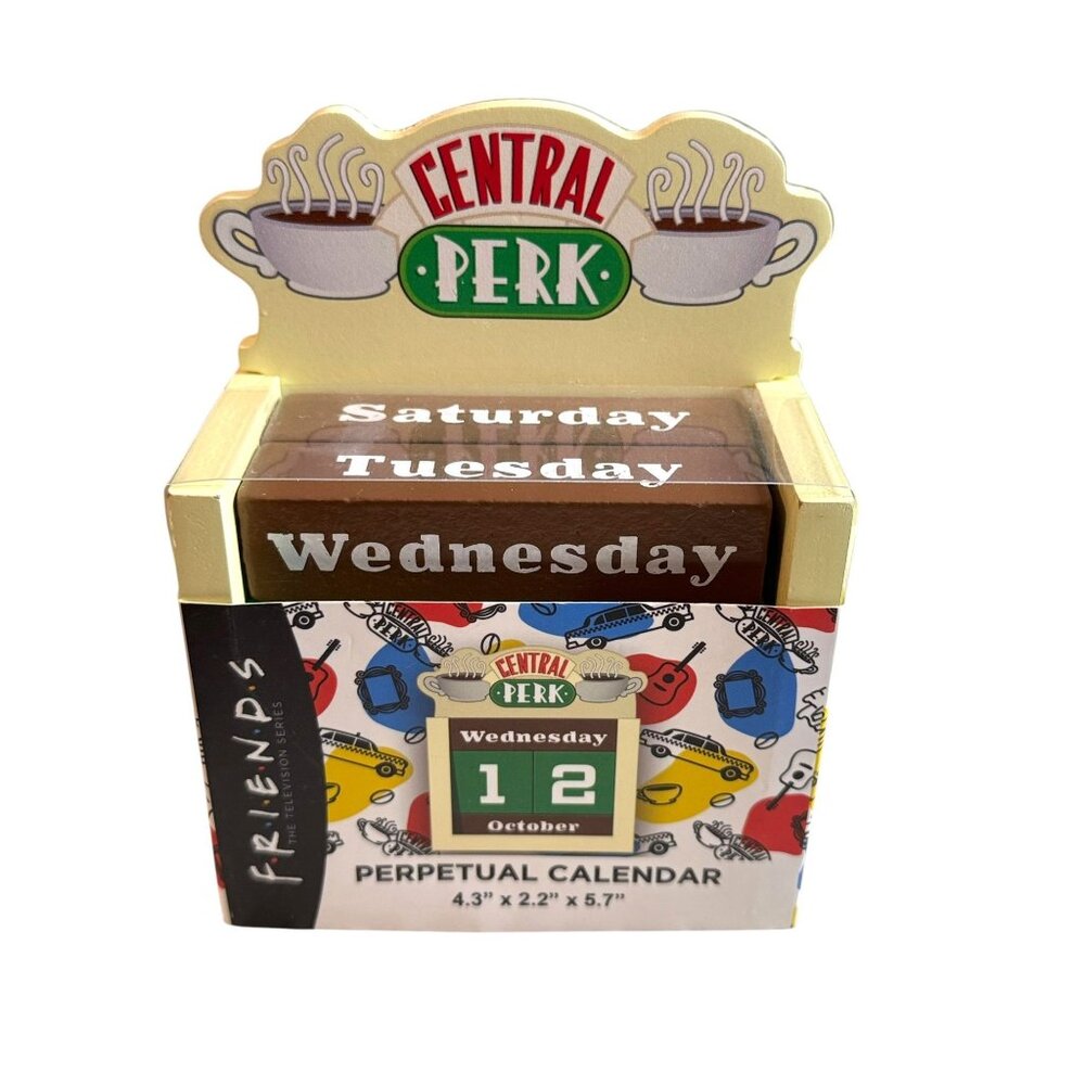 Friends Central Perk Perpetual Calendar Desk Organizer